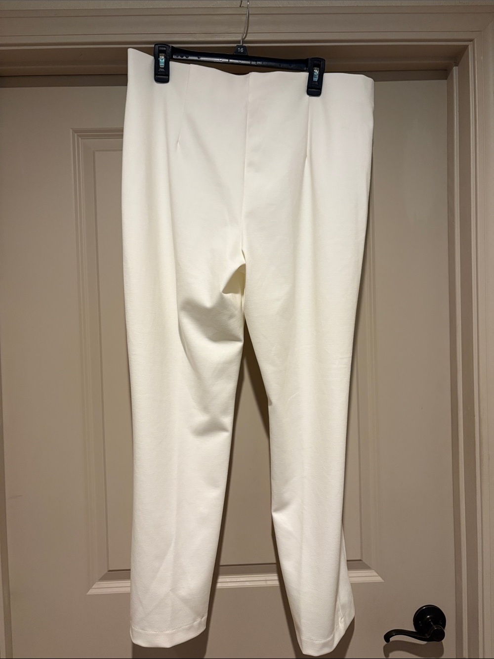 Ruby Rd. Cream Straight-Leg Pull-On Pants - Picture 2 of 4
